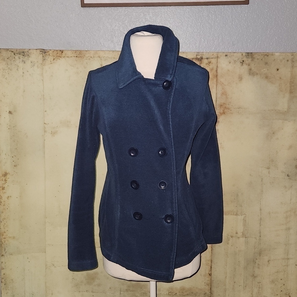 COLUMBIA Fleece Jacket Size Small Excellent Condition Dark Blue